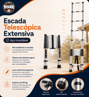 Escada Telescópica Extensiva Aço Inoxidável